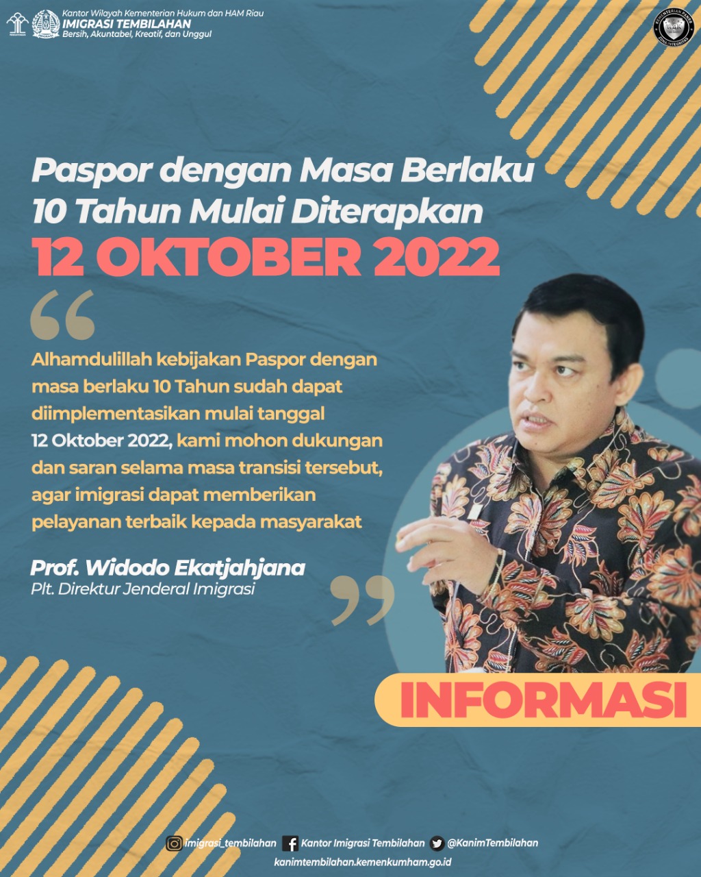 Pemberlakuan Paspor dengan Masa Berlaku 10 Tahun!